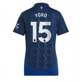 Manchester United Leny Yoro #15 Uit tenue Dames 2024-25 Korte Mouw